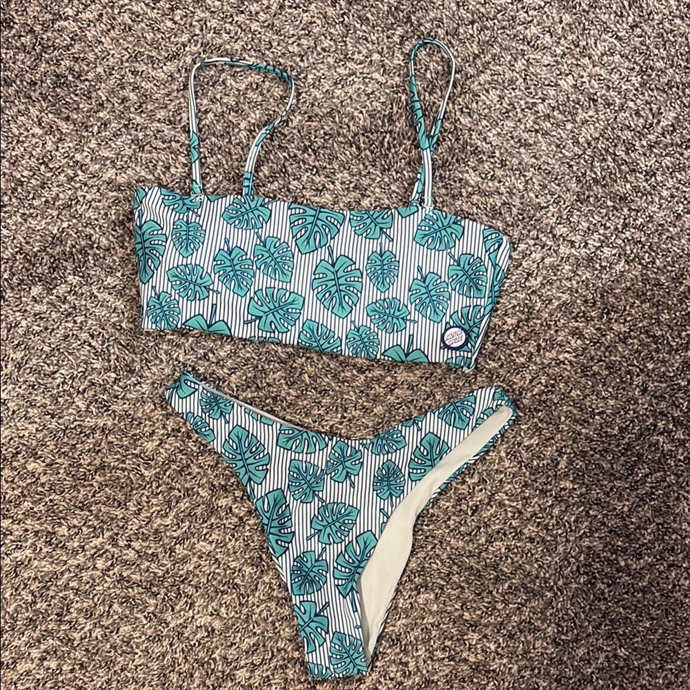 Santa Cruz Blue and White Polka Dot Bikini